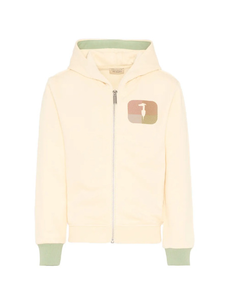  Trussardi Junior Zip Hoodie - Neutrals 