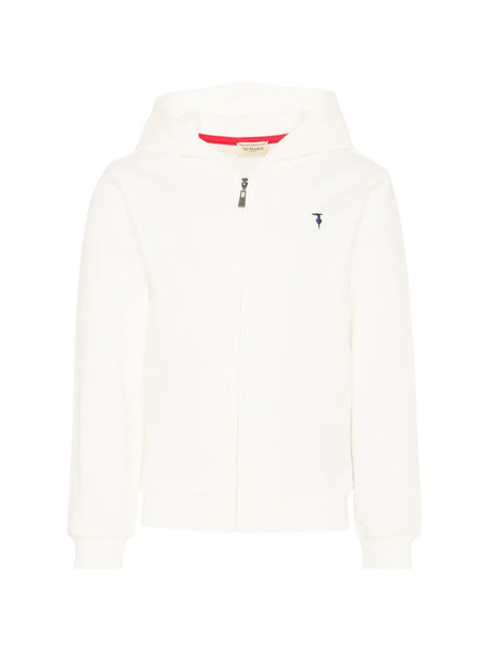  Trussardi Junior Zip Hoodie - White 