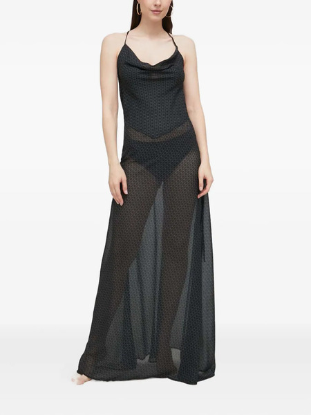  Trussardi Open-back Maxi Dress - Black 