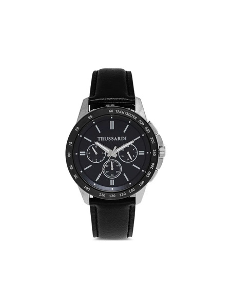  Trussardi Tachymeter 44mm Watch - Black 