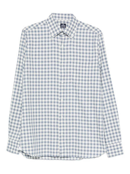 Truzzi Button-down Vichy Shirt - Blue 