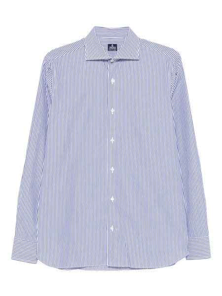  Truzzi Striped Cotton Shirt - Blue 