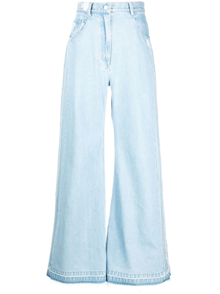  Ttswtrs Zoe Wide-leg Cotton Jeans - Blue 