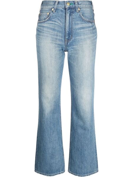  Tu Es Mon Tresor Slim-fit Bootcut Jeans - Blue 