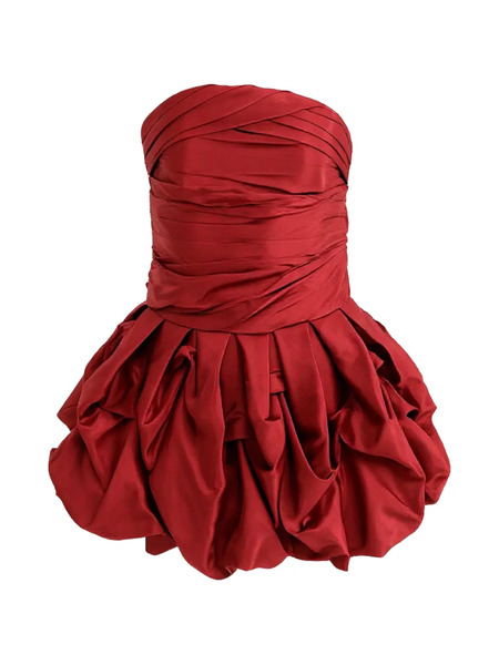  Tulleen Belblossom Strapless Dress - Red 