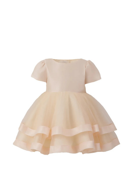  Tulleen Bow-detail Dress - Neutrals 