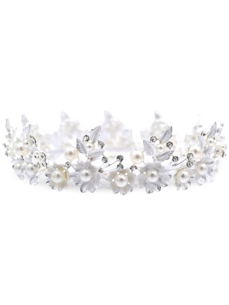  Tulleen Crystal-embellished Crown - Silver 