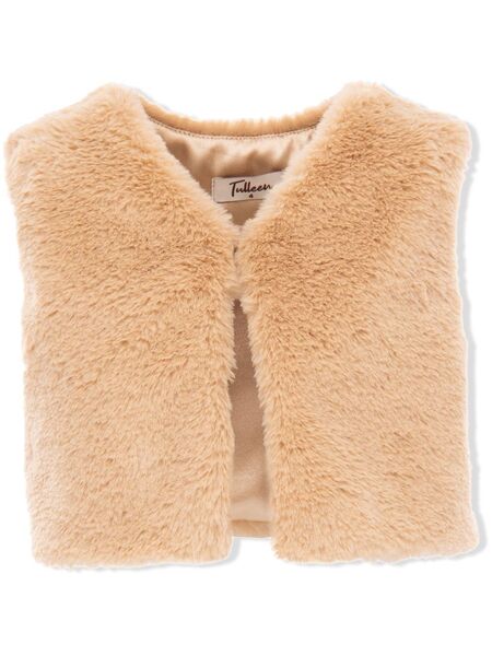  Tulleen Faux Fur Vest - Neutrals 