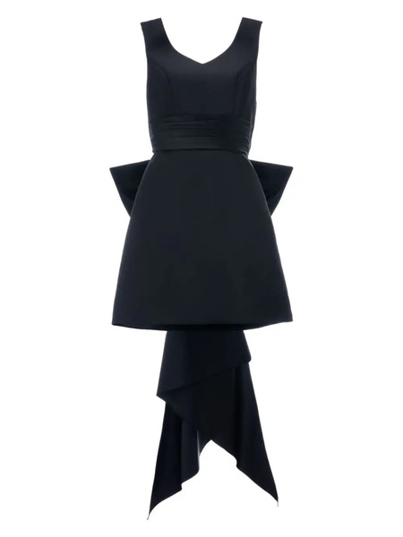  Tulleen Isabel Bow Satin Dress - Black 