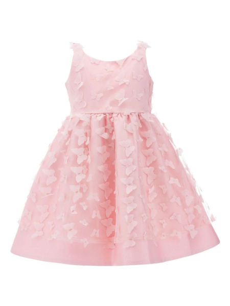  Tulleen Mariposa Butterfly-appliqué Tulle Dress - Pink 