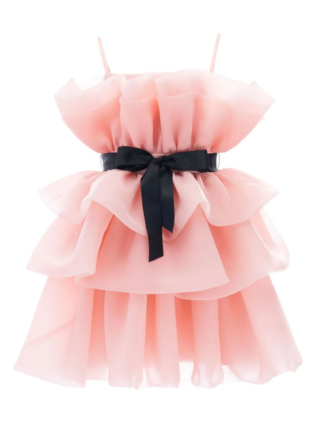  Tulleen Noella Ruffled Tulle Dress - Pink 