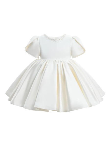  Tulleen Pearl-accented Dress - Neutrals 