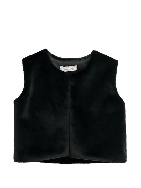 Tulleen Plush Faux-fur Gilet - Black 