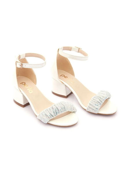  Tulleen Rhinestone-embellished Scrunch-strap Sandals - Neutrals 