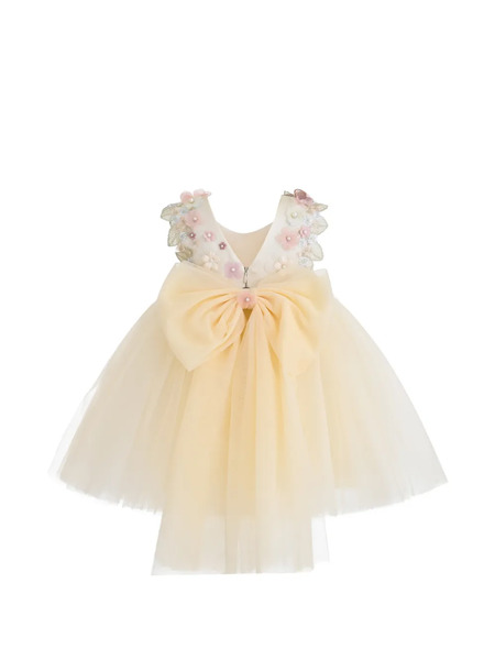  Tulleen Rosslyn Tulle Bow Dress - Neutrals 