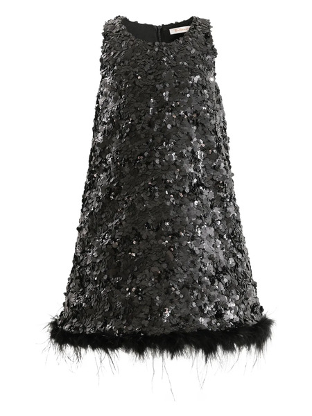  Tulleen Sequin Dress - Black 