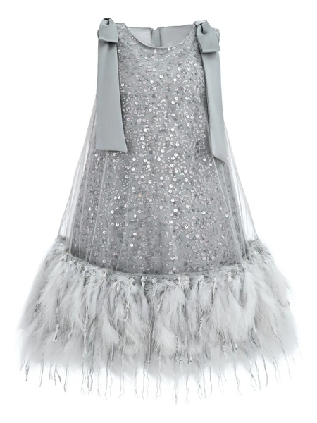  Tulleen Sequin Dress - Grey 