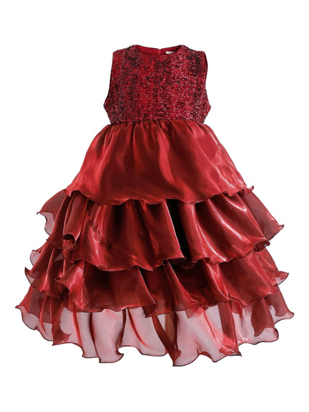  Tulleen Tiered-ruffle Sleeveless Dress 