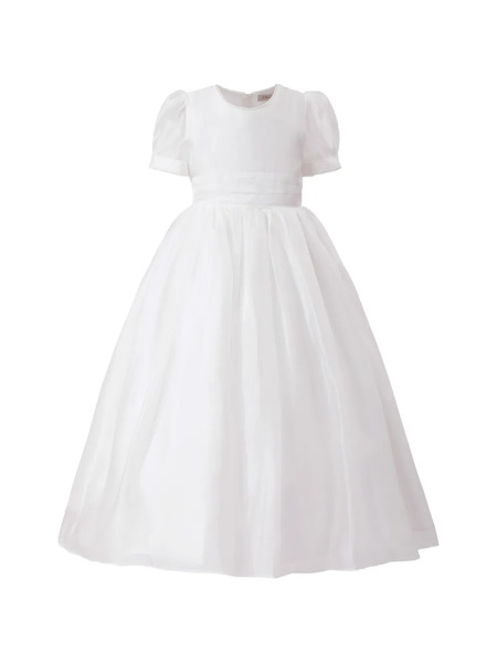  Tulleen Zavelle Puff-sleeve Dress - White 