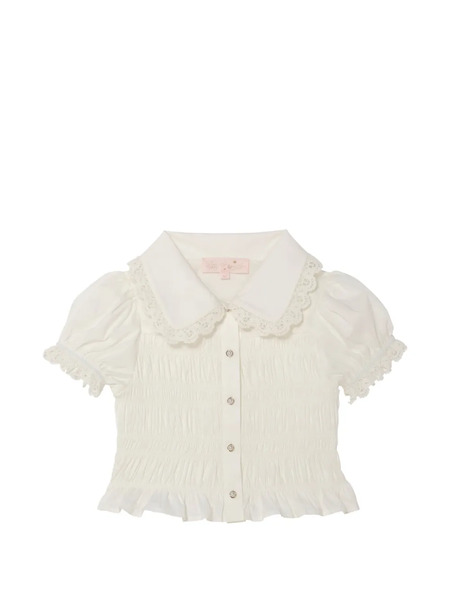  Tutu Du Monde Brigitte Lace Collar Blouse - White 