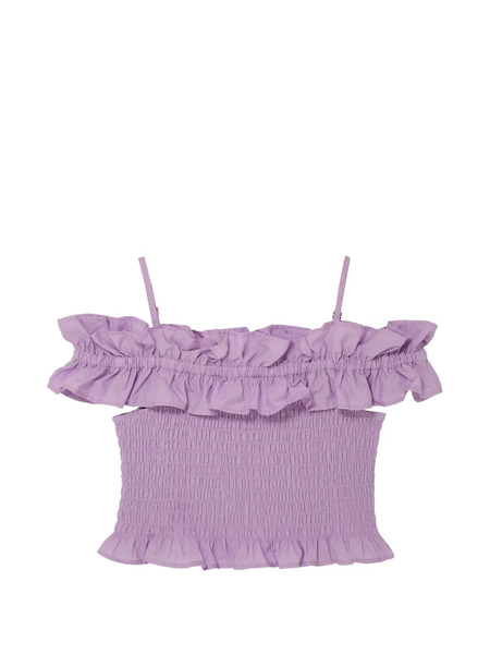  Tutu Du Monde Mariposa Ruffled Smocked Top - Purple 