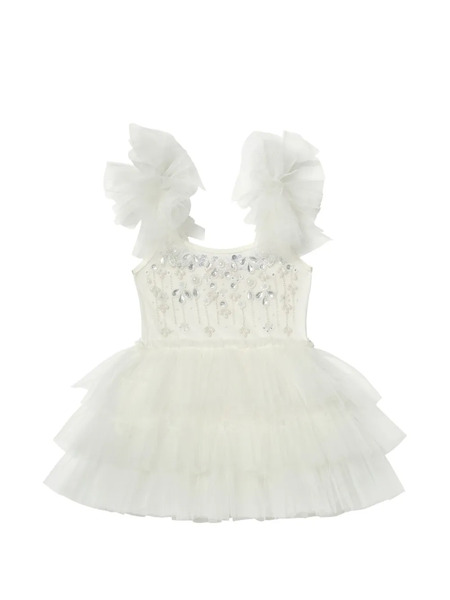  Tutu Du Monde Ruffled Embellished Tutu Dress - Neutrals 