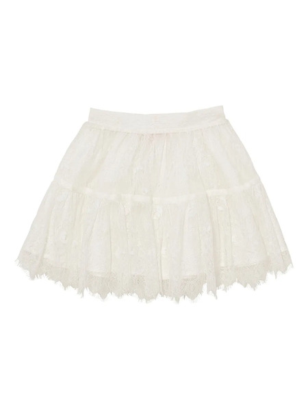  Tutu Du Monde Saloon Lace-trimmed Mini Skirt - White 