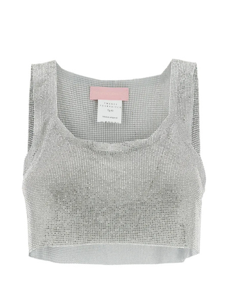  Twenty Fourhaitch Aten Metallic Top - Silver 