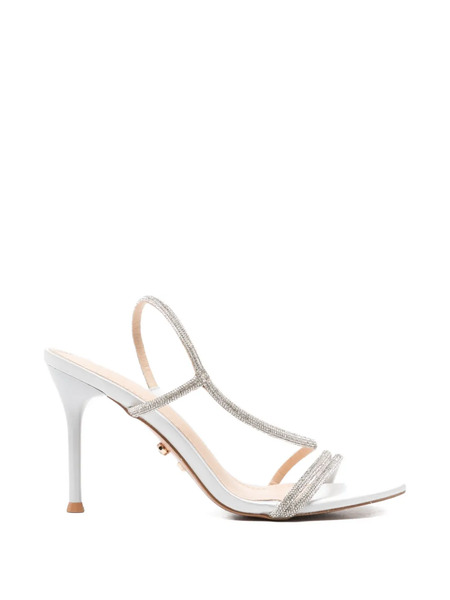  Twenty Fourhaitch Flamenco Embellished Strappy Sandals - Grey 