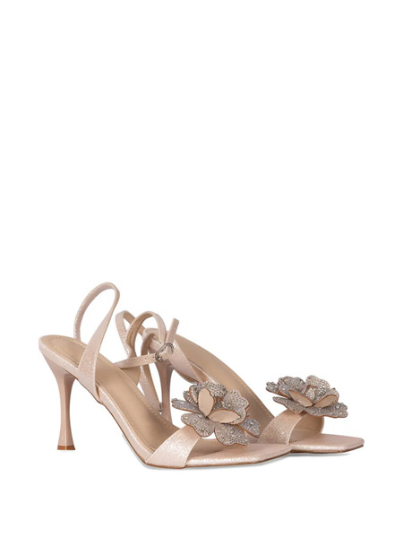  Twenty Fourhaitch Flower-embellished Sandals - Neutrals 