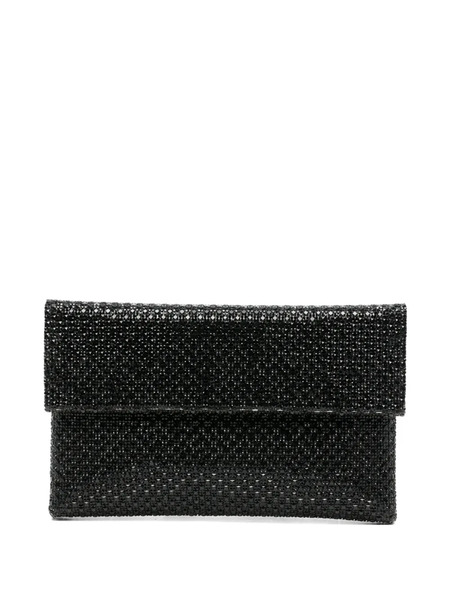 Twenty Fourhaitch Morna Woven Chain Clutch Bag - Black 