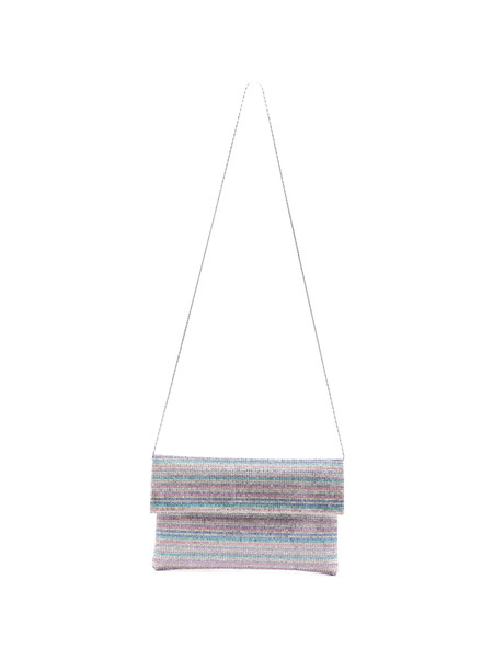  Twenty Fourhaitch Nyalis Embellished Clutch Bag - Silver 