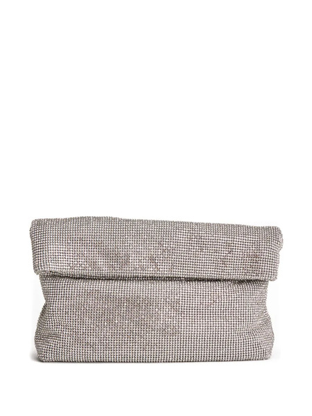  Twenty Fourhaitch Rhinestone Clutch Bag - Silver 