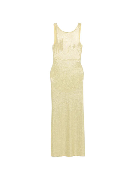  Twenty Fourhaitch Sequin-embellished Maxi Dress - Yellow 