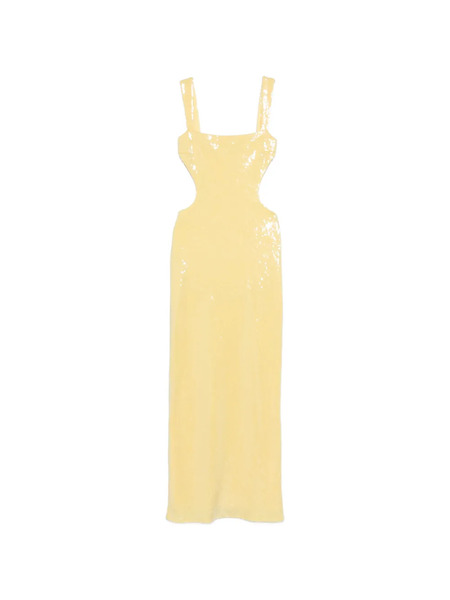  Twenty Fourhaitch Sequin-embellishment Maxi Dress - Yellow 