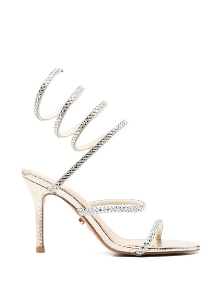  Twenty Fourhaitch Zeja Embellished Spiral-bound Sandals - Gold 