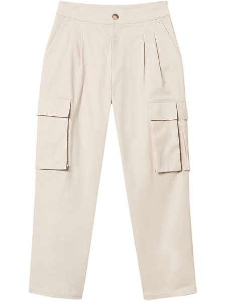  Twinset Asymmetric Cargo Pockets Trousers - Neutrals 