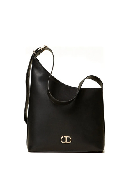  Twinset Belt-buckle Bucket Bag - Black 