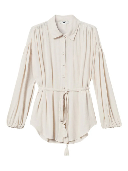  Twinset Belted Shirt - Neutrals 