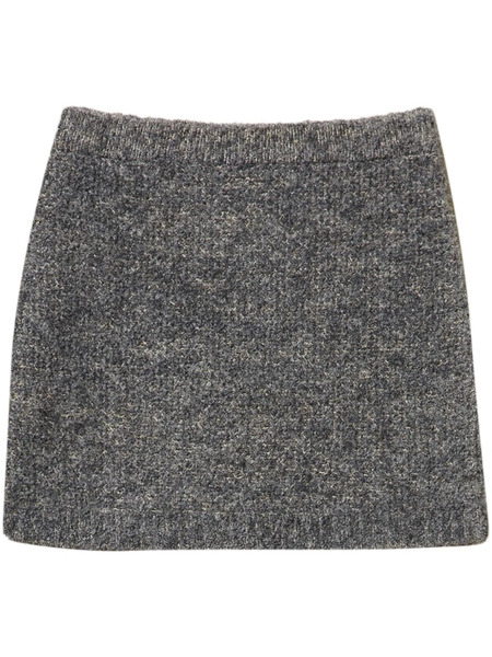  Twinset Bouclé Mini Skirt - Grey 