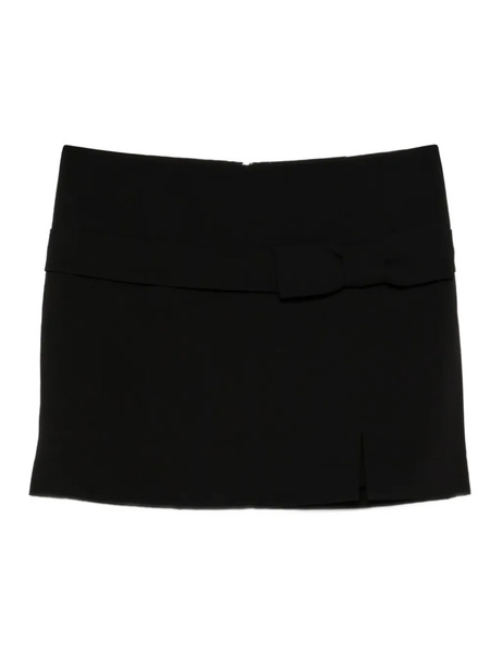  Twinset Bow-detail Mini Skirt - Black 