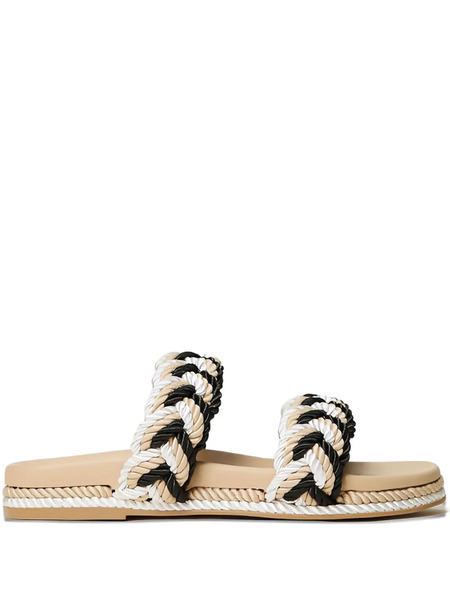  Twinset Braided Double-band Sandals - Neutrals 