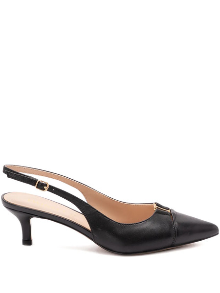  Twinset Buckle Kitten Heel Pumps - Black 