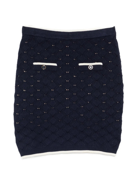  Twinset Button-detail Skirt - Blue 