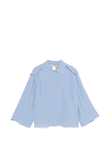  Twinset Button Shoulder Blouse - Blue 