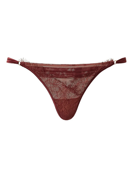  Twinset Chantilly-lace G-string Thongs - Red 