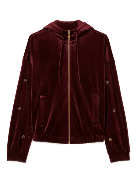  Twinset Chenille Hoodie - Red 