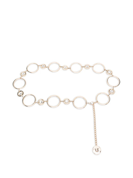  Twinset Circle-shape Embellishment Belt - Gold 