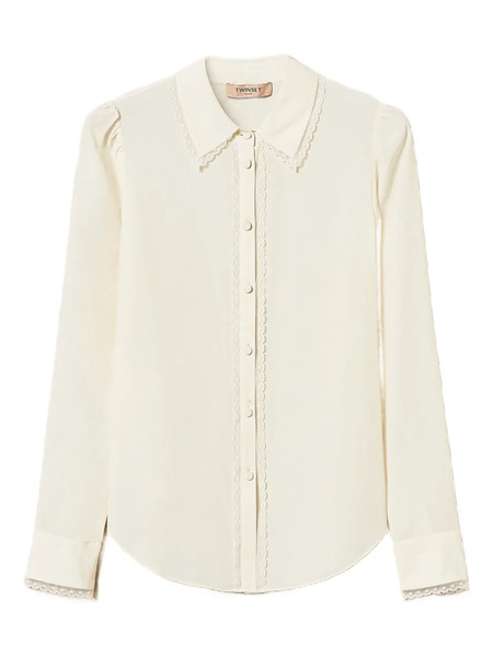  Twinset Crepe De Chine Shirt - White 