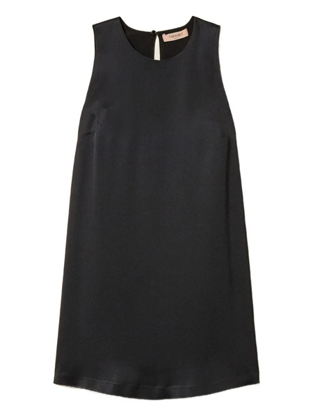  Twinset Crew Neck Sleeveless Blouse - Black 